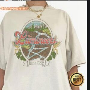 The Lumineers Graphic T-Shirt Band Tour Tee Unisex Sz.L